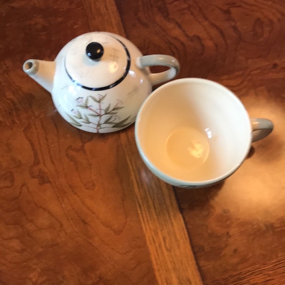 Collectible All-in-one Basil & Sage Teapot with 5" Cup - Picture 8 of 13